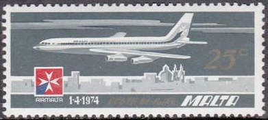 Boeing 720B (slate & gold)