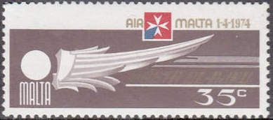 "Air Malta" Emblem (brown & gold)