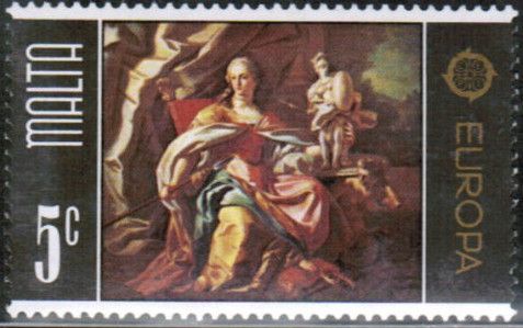 "Allegory of Malta" by Francesco de Mura (1696-1782)