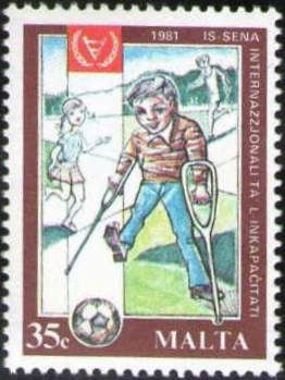 Disabled Child Playing Football
