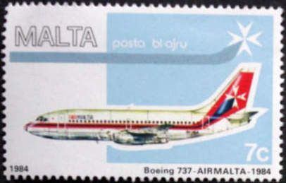 "Boeing 737" - AIRMALTA - 1984