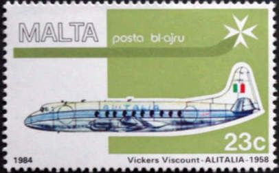 "Vickers Viscount 700" - ALITALIA - 1958