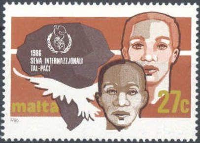 Map of Africa, Dove and Two Heads