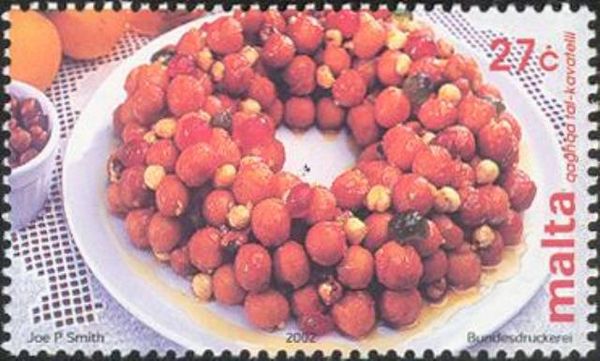 "Qagħqa tal-kavatelli" (chestnut dessert)