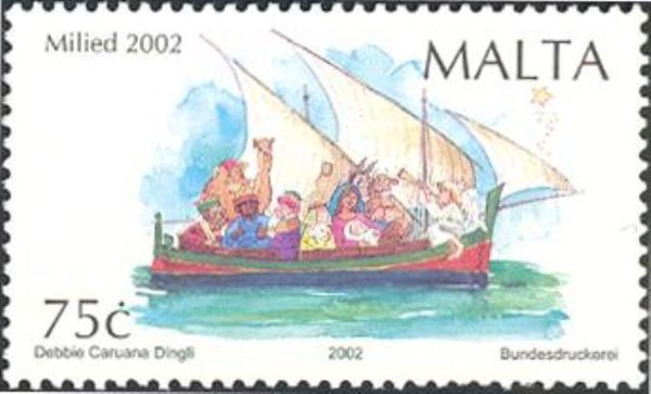 Nativity on Maltese Fishing Boat