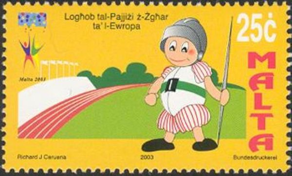 Games Mascot with Javelin