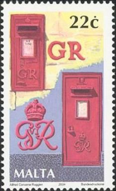 George V and VI wall post boxes, Munxar and Ħamrun