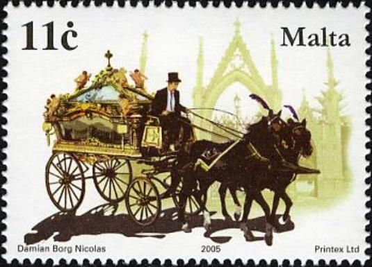 Horse-drawn hearse