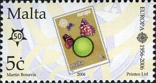 8c EUROPA stamp of 1986