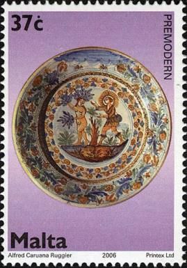 Premodern ceramic plate