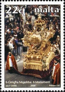 Burial of Christ tableau in procession