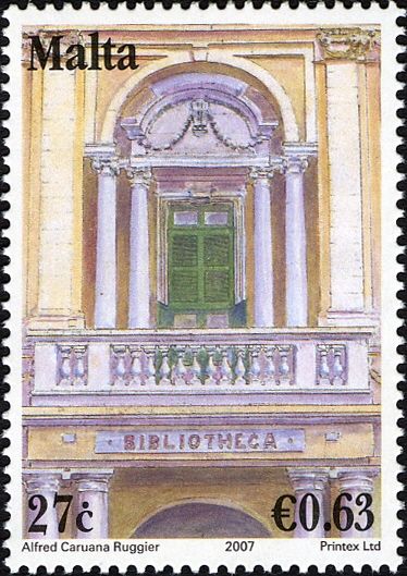 Balustraded balcony, National Library of Malta