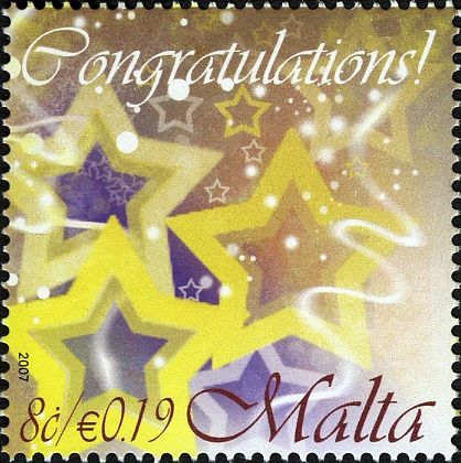 Star decorations ("Congratulations")