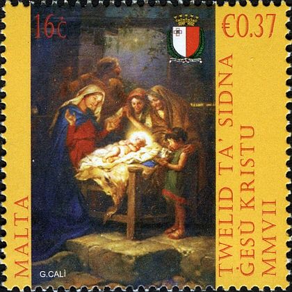 Holy Family with two countrywomen & young girl" by G. Calì