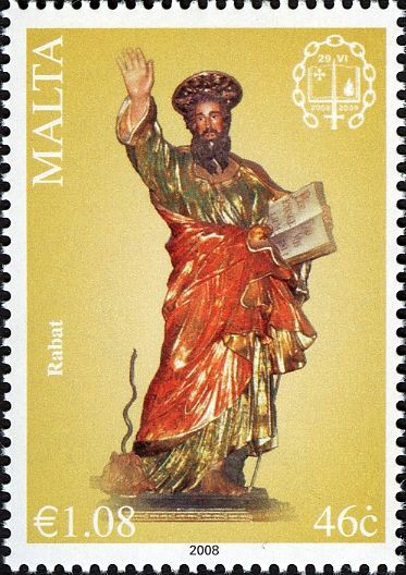 Statue from St Paul's Shipwreck Church, Rabat