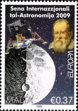 Galileo Galilei, his Sketch of Moon & Apollo 11 Lunar Module
