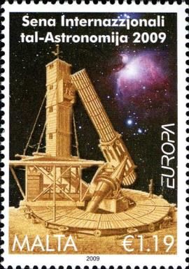 William Lassell's telescope and Nebula M42