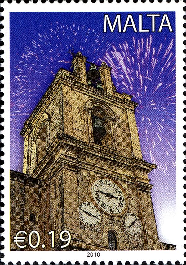St. John's Co-Cathedral, Valletta and fireworks