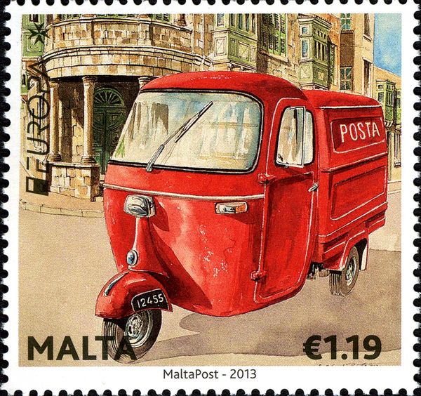Lambretta three-wheeler, Dingli Street, Sliema