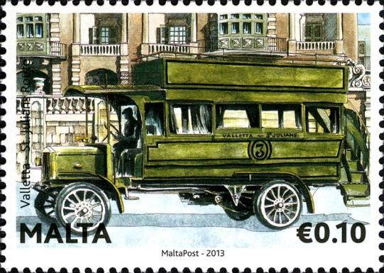 Double deck bus, Valletta - St. Julian's Route, c. 1903