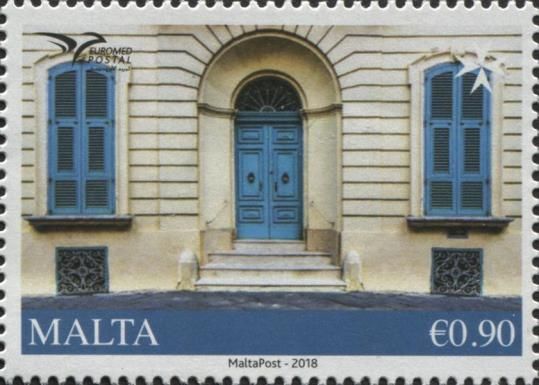 Façade of a traditional townhouse