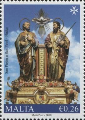 Statue of Sts Peter and Paul, Nadur