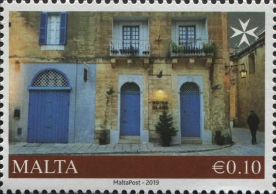 Façade of a building in Mdina