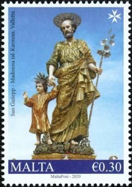 Statue from Basilica of Our Lady of Mount Carmel, Valletta