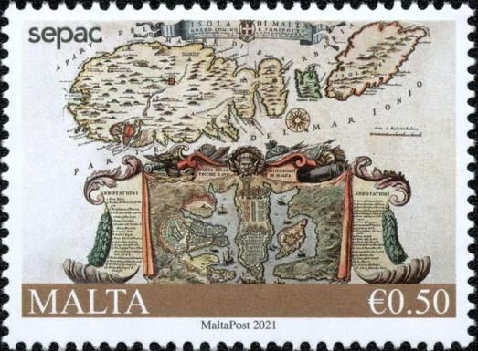 1650s Map of Malta