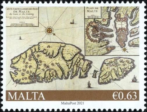 1734 Map of Malta