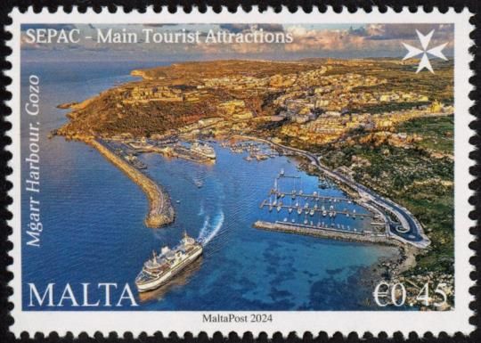 Aerial view of Mgarr Harbour