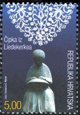 Croatie-Belgium Joint Issue: Lace from Liedekerke
