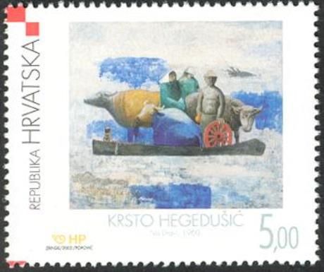 Krsto Hegeduš: "On the Drava river", 1960