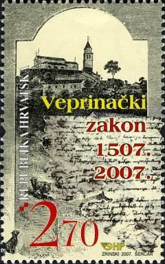 500th ANNIVERSARY OF THE VEPRINAC STATUTE