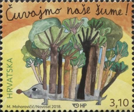 Children's Stamp - Let's Protect Our Forests