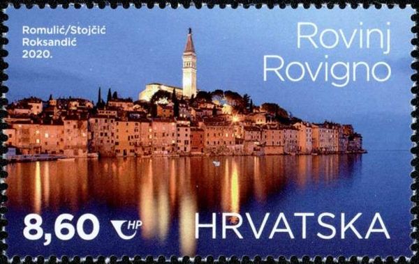 Panorama of Rovinj-Rovigno with Bell Tower