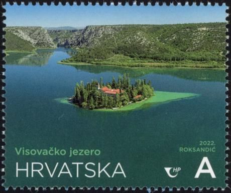 Island in Lake Visovac, Croatia