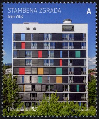 Colorful Skyscraper, Zagreb, by Ivo Vitić