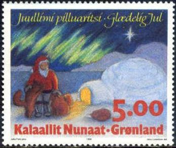 Christmas: Santa Claus with dogs