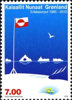 Ice Floes and National Flag