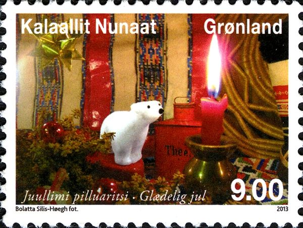 Polar Bear, Christmas Candle