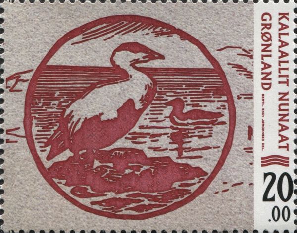 Bank Note Issued in 1911; Common Eider (Somateria molissima)