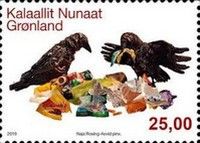 Raven Picking Through Garbage