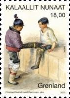 Mother Removing Child's Boots by Christine Deichmann