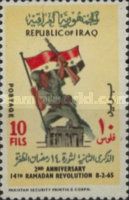Soldier with rifle and flag