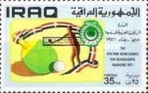 Table tennis racket with ball, player