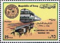 Diesel locomotive with passenger train