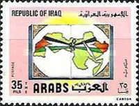 Map of the arab world
