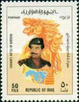 President Saddam Hussein, allegorical representation