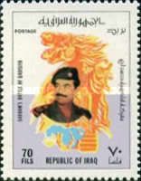 President Saddam Hussein, allegorical representation